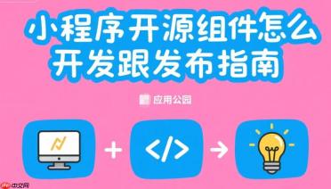 小程序开源组件怎么开发跟发布指南