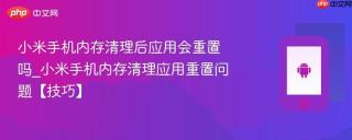 小米手机内存清理后应用会重置吗_小米手机内存清理应用重置问题【技巧】