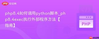 php8.4如何调用python脚本_php8.4exec执行外部程序方法【指南】
