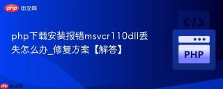 php下载安装报错msvcr110dll丢失怎么办_修复方案【解答】
