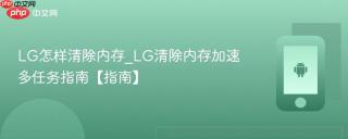 LG怎样清除内存_LG清除内存加速多任务指南【指南】