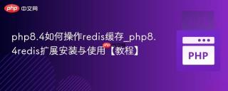 php8.4如何操作redis缓存_php8.4redis扩展安装与使用【教程】