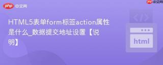 HTML5表单form标签action属性是什么_数据提交地址设置【说明】