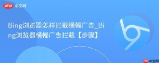 Bing浏览器怎样拦截横幅广告_Bing浏览器横幅广告拦截【步骤】