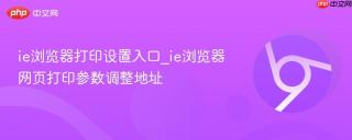ie浏览器打印设置入口_ie浏览器网页打印参数调整地址