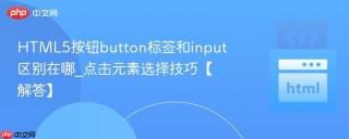 html5按钮button标签和input区别在哪_点击元素选择技巧【解答】