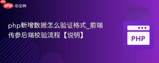 php新增数据怎么验证格式_前端传参后端校验流程【说明】