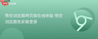 悟空浏览器网页版在线体验 悟空浏览器免安装登录