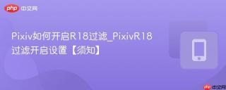 Pixiv如何开启R18过滤_PixivR18过滤开启设置【须知】
