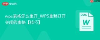 wps表格怎么重开_WPS重新打开关闭的表格【技巧】