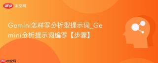 Gemini怎样写分析型提示词_Gemini分析提示词编写【步骤】