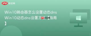 Win10路由器怎么设置动态dns Win10动态dns设置方法【指南】