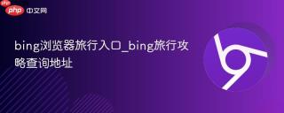 bing浏览器旅行入口_bing旅行攻略查询地址