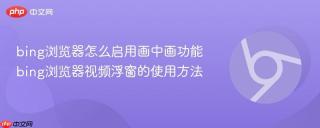 bing浏览器怎么启用画中画功能 bing浏览器视频浮窗的使用方法