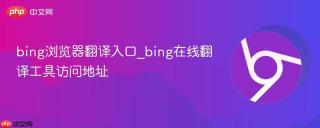 bing浏览器翻译入口_bing在线翻译工具访问地址