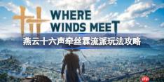 燕云十六声牵丝霖怎么配装-燕云十六声牵丝霖流派玩法攻略