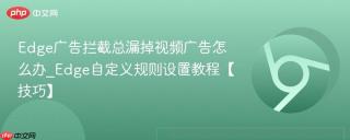 Edge广告拦截总漏掉视频广告怎么办_Edge自定义规则设置教程【技巧】