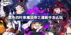 黑色四叶草魔法帝之道新手怎么玩-黑色四叶草魔法帝之道新手攻略