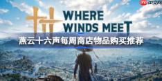 燕云十六声每周商店购买什么物品-燕云十六声每周商店物品购买推荐
