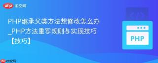PHP继承父类方法想修改怎么办_PHP方法重写规则与实现技巧【技巧】