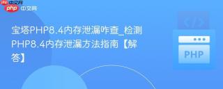 宝塔PHP8.4内存泄漏咋查_检测PHP8.4内存泄漏方法指南【解答】