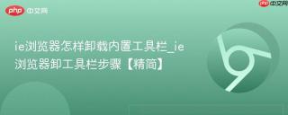 ie浏览器怎样卸载内置工具栏_ie浏览器卸工具栏步骤【精简】