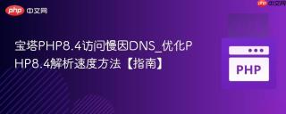 宝塔PHP8.4访问慢因DNS_优化PHP8.4解析速度方法【指南】
