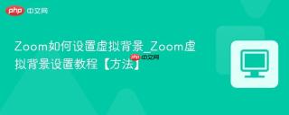 zoom如何设置虚拟背景_zoom虚拟背景设置教程【方法】