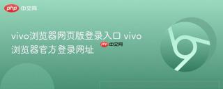 vivo浏览器网页版登录入口 vivo浏览器官方登录网址