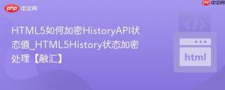 HTML5如何加密HistoryAPI状态值_HTML5History状态加密处理【融汇】