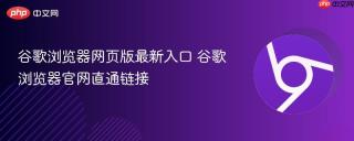 谷歌浏览器网页版最新入口 谷歌浏览器官网直通链接