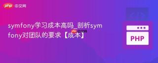 symfony学习成本高吗_剖析symfony对团队的要求【成本】