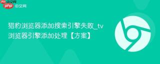 猎豹浏览器添加搜索引擎失败_tv浏览器引擎添加处理【方案】