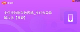 支付宝转账失败因啥_支付宝异常解决法【答疑】