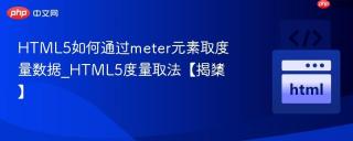 HTML5如何通过meter元素取度量数据_HTML5度量取法【揭橥】
