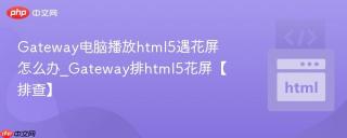 Gateway电脑播放html5遇花屏怎么办_Gateway排html5花屏【排查】