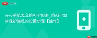 vivo手机怎么给APP加密_给APP加密保护隐私的设置步骤【操作】