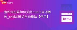猎豹浏览器如何关闭html5自动播放_tv浏览器关自动播法【停用】