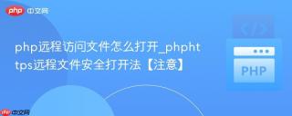 php远程访问文件怎么打开_phphttps远程文件安全打开法【注意】