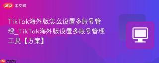 TikTok海外版怎么设置多账号管理_TikTok海外版设置多账号管理工具【方案】
