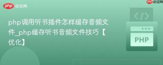 php调用听书插件怎样缓存音频文件_php缓存听书音频文件技巧【优化】