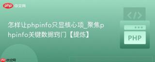 怎样让phpinfo只显核心项_聚焦phpinfo关键数据窍门【提炼】