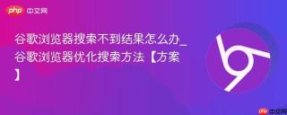 谷歌浏览器搜索不到结果怎么办_谷歌浏览器优化搜索方法【方案】