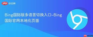 Bing国际版多语言切换入口-Bing国际官网本地化页面