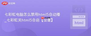 七彩虹电脑怎么禁用html5自动播_七彩虹关html5自启【设置】