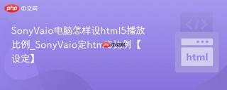 SonyVaio电脑怎样设html5播放比例_SonyVaio定html5比例【设定】