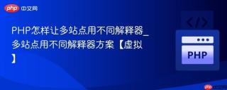 PHP怎样让多站点用不同解释器_多站点用不同解释器方案【虚拟】