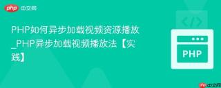 PHP如何异步加载视频资源播放_PHP异步加载视频播放法【实践】