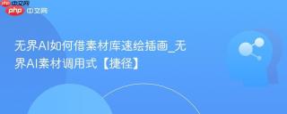 无界AI如何借素材库速绘插画_无界AI素材调用式【捷径】