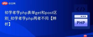 初学者学php表单get和post区别_初学者学php两者不同【辨析】